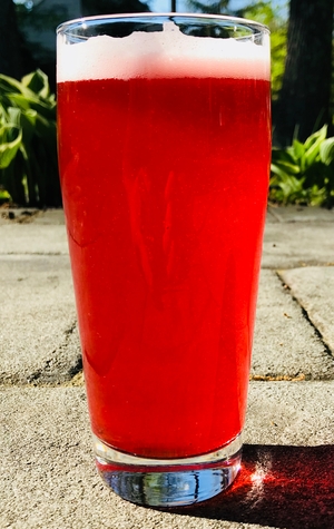 Sour beer in a glass